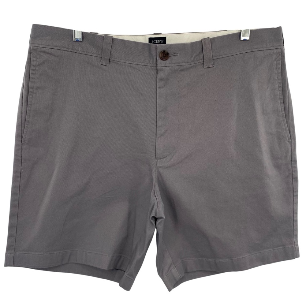 J. Crew 7" Stretch Gray Chino Shorts New